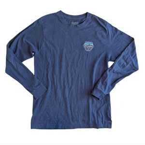 Patagonia Men’s long sleeve shirt Navy Logo Avtive Hiking